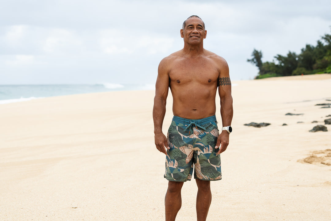 Hawaiian Brushstroke Cruiser Shorts
