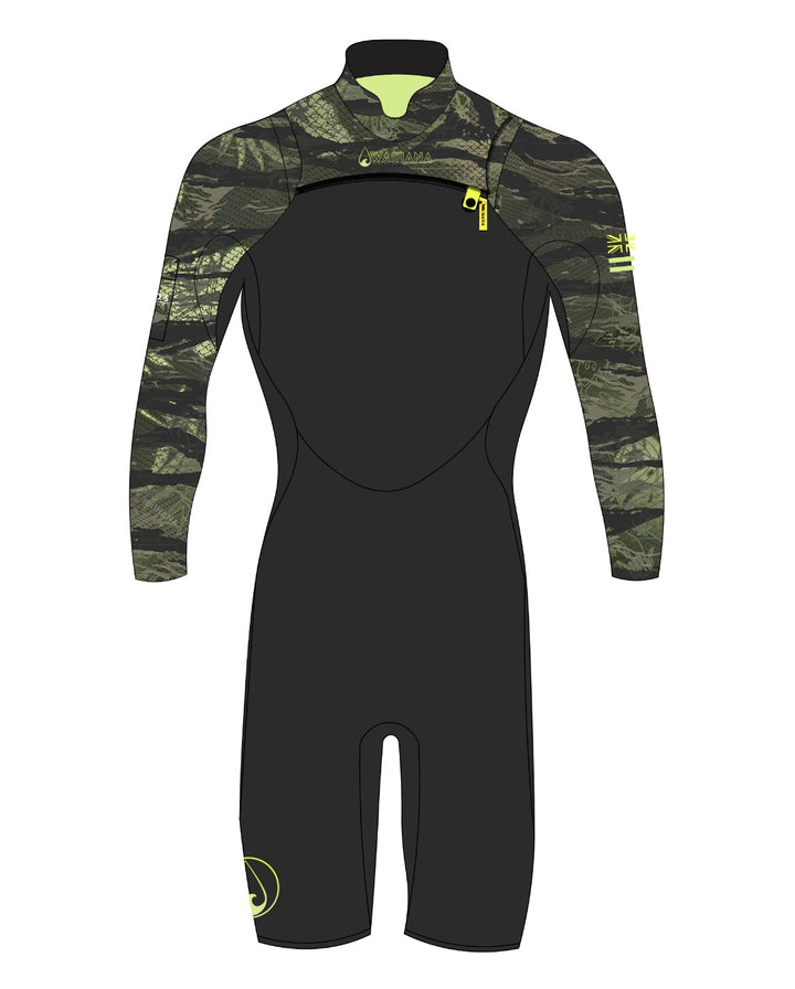Men's Lime Fishbone Long Sleeve Spring Suit
