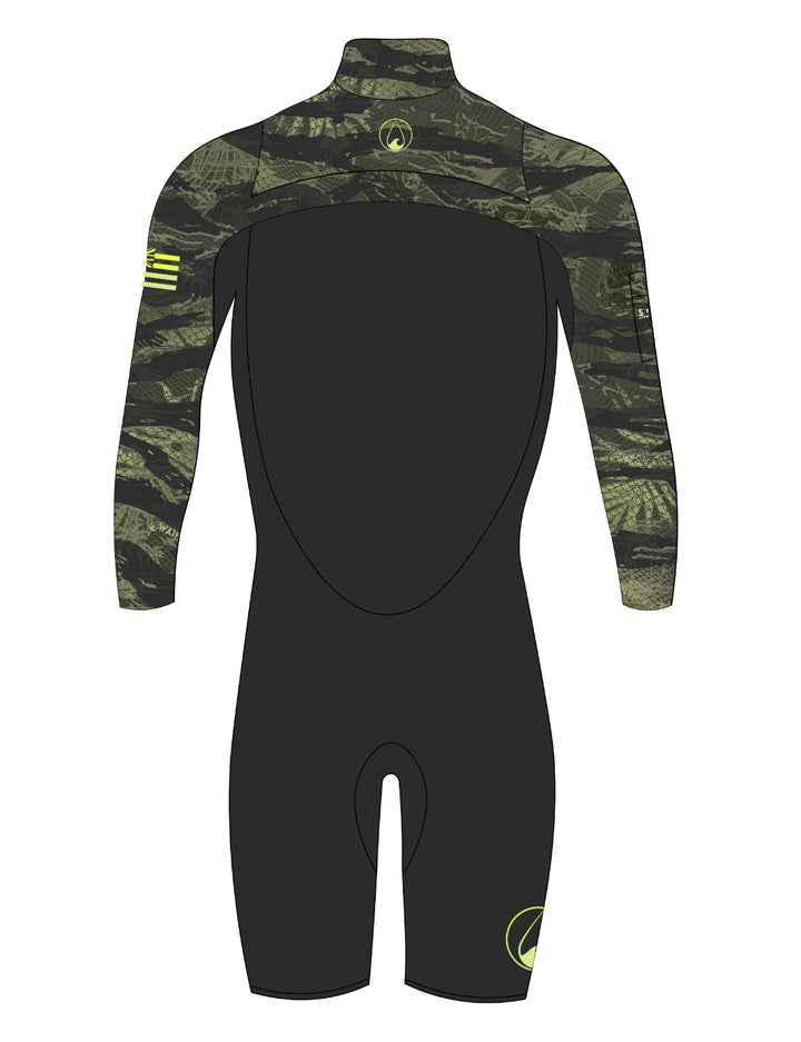 Men's Lime Fishbone Long Sleeve Spring Suit