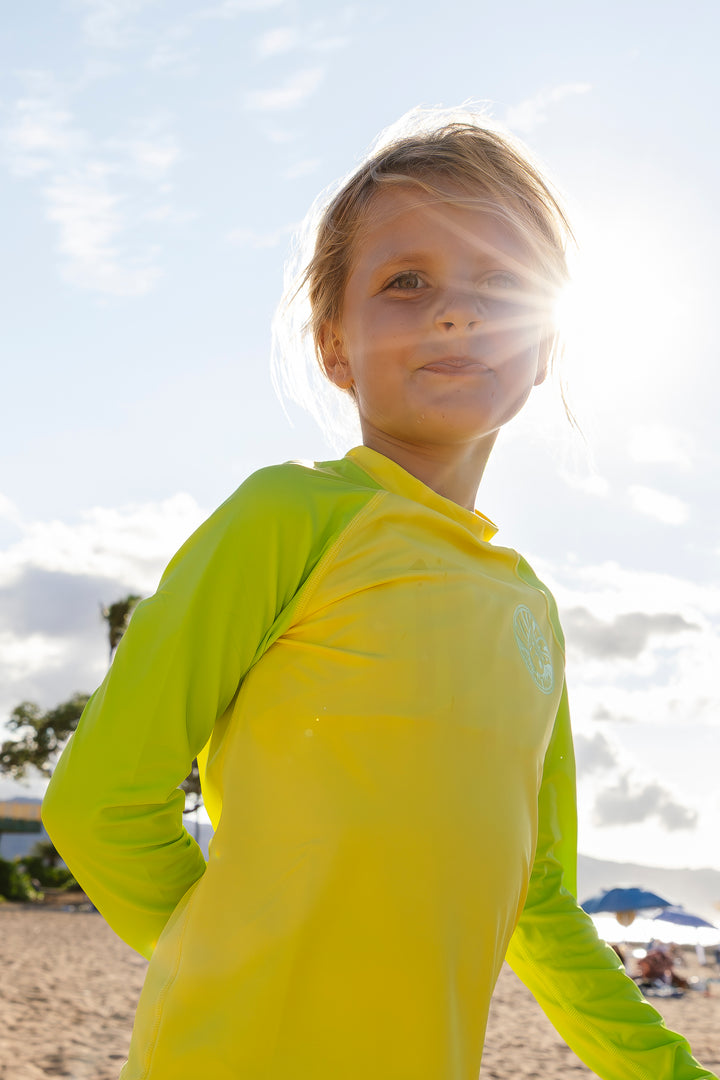 Children's Yellow Long Sleeve Rashguard