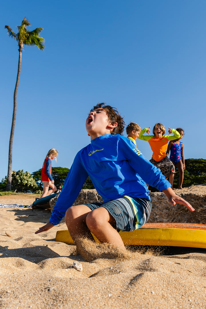 Children's Blue Long Sleeve Rashguard